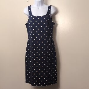 Navy Polka Dot Dress By Old Navy Size M